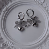 [Hearts2Hearts Yuha Piercing] コケットレースリボンリボン＆ハートハギーズピアス