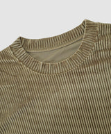 Glitter ribbed velvet top