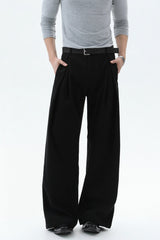 Old Money Pleated Wool Trousers