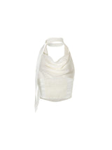 Scarf halter top (Cream)