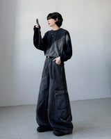 Quiet Black Curved Denim