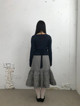チヒロピンタックミディスカート (2 Colors)