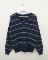 Mono Stripe V-Neck Knit (3color)