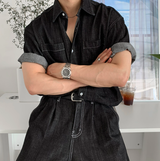 【Setup】Aiden Solid Linen Denim Setup
