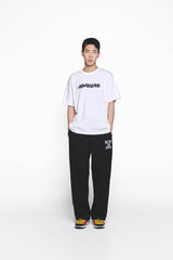 25SS ラフペインティングロゴショートスリーブTシャツ ホワイト