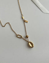 coii Round Coin Ball Layered Ruffle Bold Long Short Necklace
