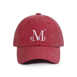 【企画限定価格】 MUCENT SIGNATURE BALL CAP (Pigment dyeing burgundy)