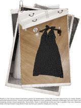dot halter-neck sleeveless V-neck long dress