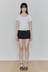 PETALINE LACE TEE white