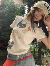キューティアニマルショートスリーブTシャツ