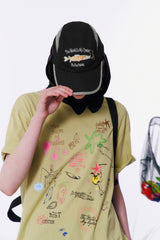 フィッシングメッシュボールキャップ [BLACK]