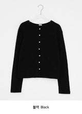 Kiho Round Boucle Summer Cardigan