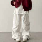 Log banding layered pocket skirt pants