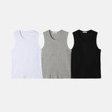 LMNリベッドスポーティーマッスルフィットスリーブレス (3 colors)