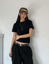 [U-BASIC/premium] ハイデンシティーベーシックラウンド半袖Tシャツ