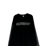 denim block cut-off longsleeve