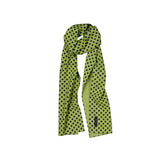 Polka Dot Long Scarf (yellowish green)