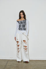 dg england pants (white)
