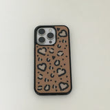 heart leopard (brown) case 