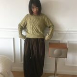 Nata Bokashi Twisted Round Knitwear