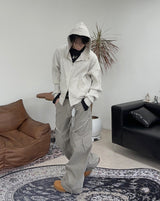 Fron Waffle Burton Hood Zip-Up