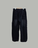 ダブルカーペンターデニムパンツ (Black)