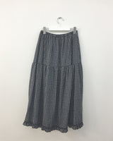 Vesty Check Long Skirt (2color)