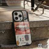 ヒップ アーカイブ コラージュ エポキシ バンパー iPhone ケース