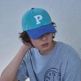 フローラル Pロゴ ボールキャップ (Blue & Teal)