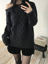 Leel Shoulder Slit Knitwear (3 colors)