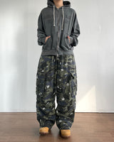 Droy ピグメントフードジップアップ