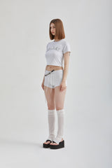 ブークレクロップドTシャツ