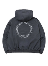BACK ROUND WINDBREAKER (Black, Charcoal)