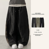 サイド✨カモ オープン クローズ × 2タイプ オブ ディスプレイ サイドメッシュ ワイドパンツ
