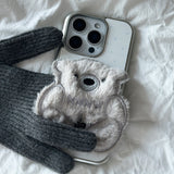 SUN CASE PATCH COZY BEAR GRAY (GLOSSY SILVER)