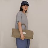 Beige Nylon Tote Bag