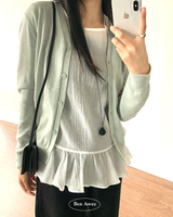 Kelly Cashmere V-neck Loose Fit Cardigan 12C