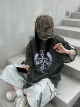 wing cross mesh t-shirt