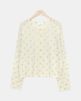 Nichu Flower Pattern Cardigan