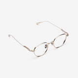 Knouun Round titanium glasses CODE. 102. B Sizzy Gold