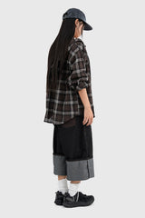 Patched Bermuda Roll-up Denim