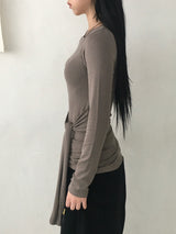 Glam Layering Tie Long Sleeve (4c)