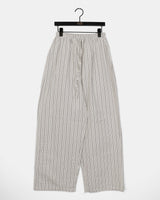 Obein linen striped wide pants