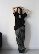 TERRY STRIPE PANTS