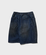 Double Knee Bermuda Pants (Dirty Blue)