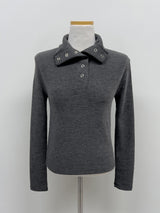 Rivet High Neck Slim Fit T-Shirt