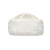 FUR TOQUE HAT IN SUEDE CREAM