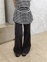 Maxi-Mix Bootcut string Elastic-Waist Pants (3c)