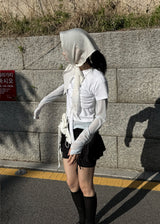 DRAPE SHIRRING T-SHIRTS