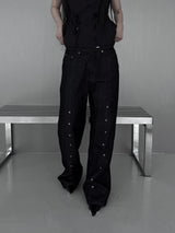 line rivet unique denim